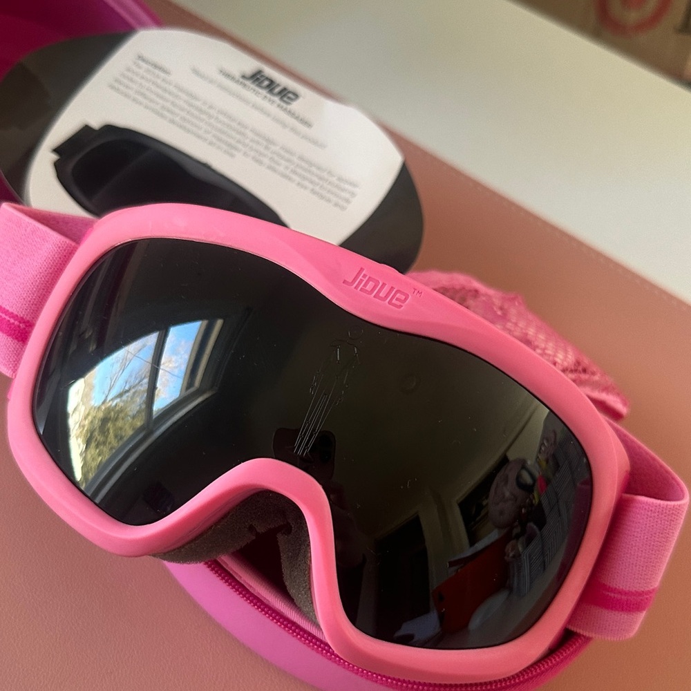 Pink Women's Ski Goggles – UV Protective Snow Mask